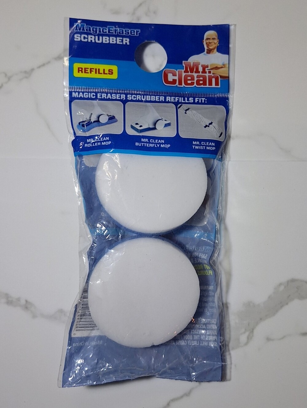 NEW Mr. Clean Magic Eraser Scrubber Refills For Roller Butterfly Or Twist Mops